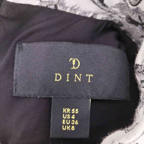 DINT フレアスリーブ 花柄ロングワンピース レディース US:4