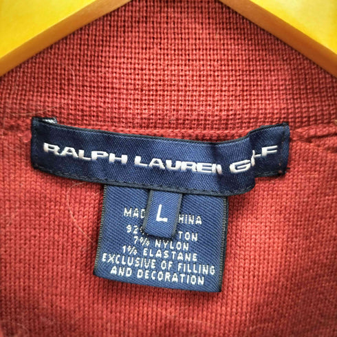 ラルフローレンゴルフ RALPH LAUREN GOLF 90s 切替 ジップアップベスト レディース import:L
