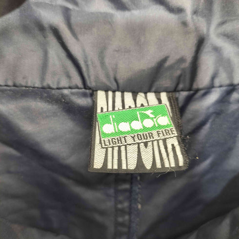 ディアドラ DIADORA ロゴ刺繍 ナイロンフーデッド ジャケット メンズ  O