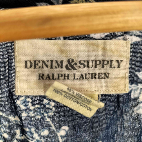 デニムアンドサプライ ラルフローレン DENIM & SUPPLY RALPH LAUREN インド製 Floral Bell Sleeves Blouse レディース JPN:S