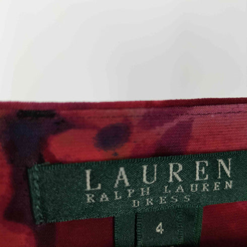 ローレンラルフローレン LAUREN RALPH LAUREN フローラル柄 カシュクール ドレスワンピース レディース 4