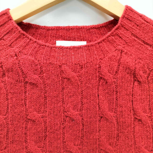 モリスアンドサンズ MORRIS & SONS ケーブル編み ウールニットセーター レディース JPN:38