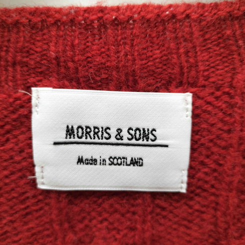 モリスアンドサンズ MORRIS & SONS ケーブル編み ウールニットセーター レディース JPN:38