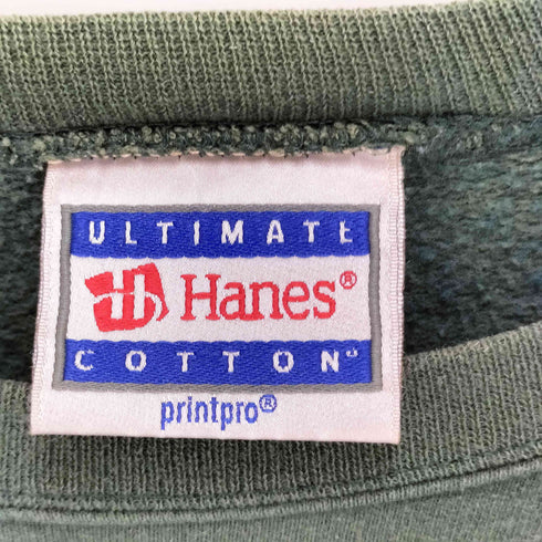 ヘインズ Hanes 90S 刺繍 クルーネックスウェット メンズ