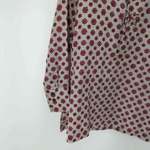 アールバイフォーティーファイブアールピーエム R by 45rpm シルクウール 総柄 チュニックブラウス Silk&Wool レディース JPN:1