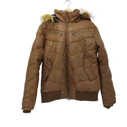スプ SPU WET-PU ファー付きダウンミックスジャケット メンズ JPN:XL