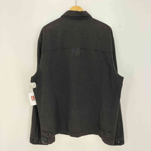 マリテフランソワジルボー MARITHE FRANCOIS GIRBAUD 90S 香港製 ボックスシルエット ブラック デニムジャケット メンズ import:XXL