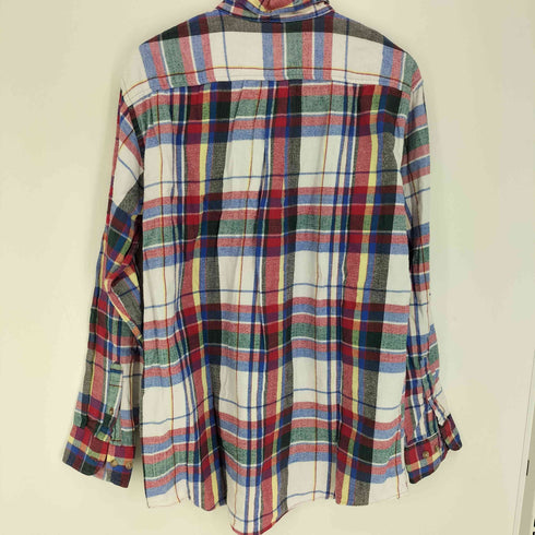 セントジョンズベイ STJOHNS BAY 90S マドラスチェック フラップポケット B.D L/S コットン シャツ メンズ import:L