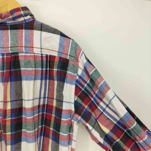 セントジョンズベイ STJOHNS BAY 90S マドラスチェック フラップポケット B.D L/S コットン シャツ メンズ import:L