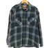 セントジョンズベイ STJOHNS BAY 90-00S レザータグ マドラスチェック ダブルポケット フランネルシャツ メンズ import:XL