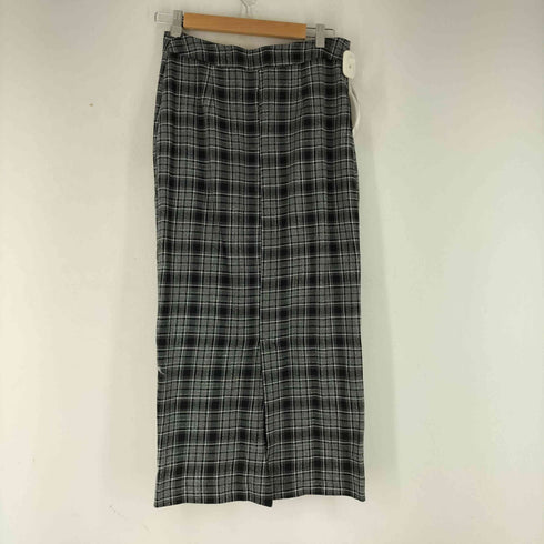 ザラ ZARA チェック柄フロントジッパースカート ロングスカート レディース JPN:S