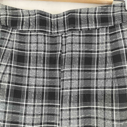 ザラ ZARA チェック柄フロントジッパースカート ロングスカート レディース JPN:S