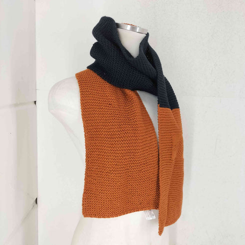 マーガレットハウエル MARGARET HOWELL × marion foale バイカラーウールマフラー レディース