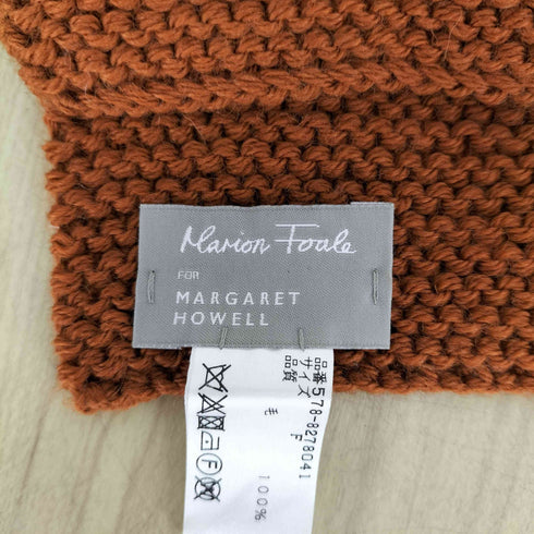 マーガレットハウエル MARGARET HOWELL × marion foale バイカラーウールマフラー レディース