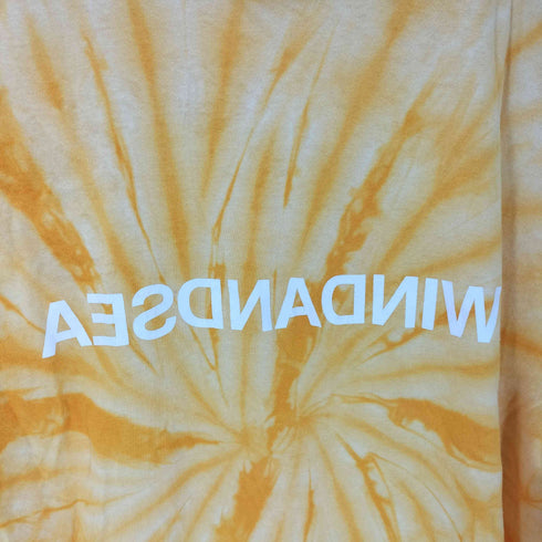 ウィンダンシー WIND AND SEA 反転 ロゴ プリント タイダイ 総柄 Tシャツ メンズ