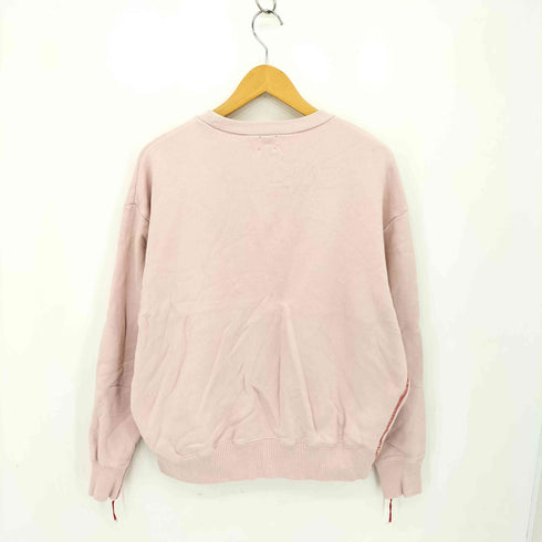 ロクビューティーアンドユースユナイテッドアローズ 6 BEAUTY & YOUTH UNITED ARROWS コットンウラケ カラーステッチ クルーネック プルオーバー レディース