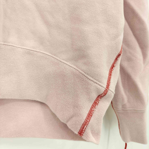 ロクビューティーアンドユースユナイテッドアローズ 6 BEAUTY & YOUTH UNITED ARROWS コットンウラケ カラーステッチ クルーネック プルオーバー レディース