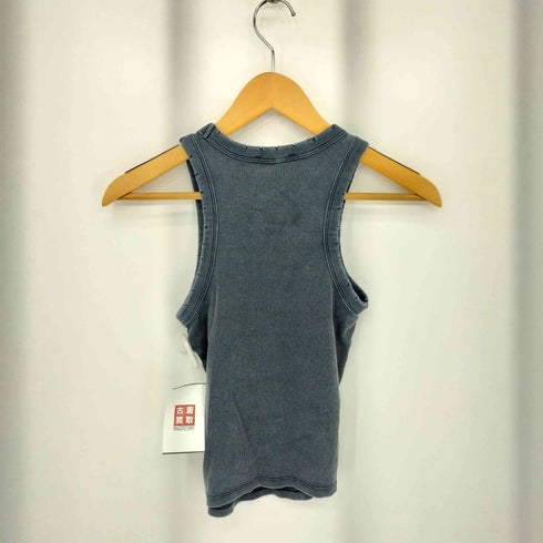 ザラ ZARA ダメージデザイン リブタンクトップ カットソー Y2K レディース S