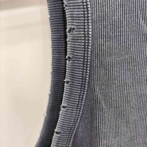 ザラ ZARA ダメージデザイン リブタンクトップ カットソー Y2K レディース S