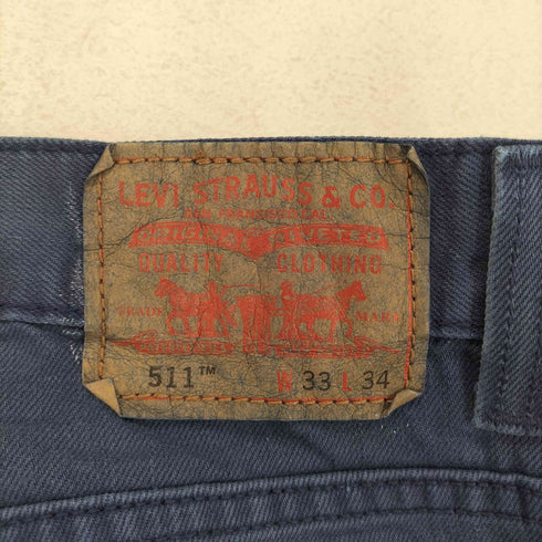 リーバイス Levis 511 製品染 スリムフィットパンツ メンズ 33×34