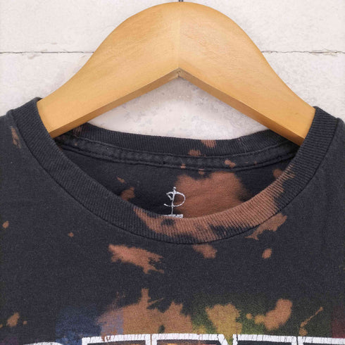 ブリーチ加工バンドTシャツ レディース S