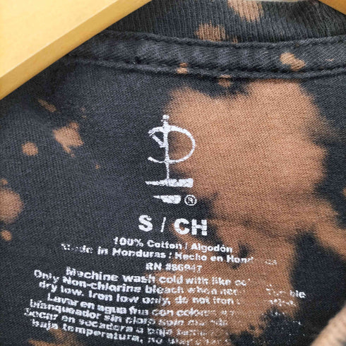 ブリーチ加工バンドTシャツ レディース S