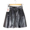 ディーゼル DIESEL L-DARICE SKIRT エナメルフェイクレザー ジップアップ カットオフ スカート レディース US:25