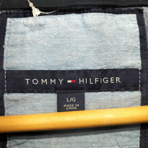 トミーヒルフィガー TOMMY HILFIGER コットンフーデッドコート メンズ L