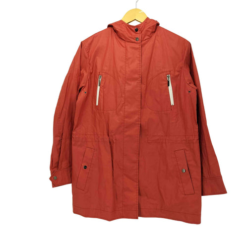 バーバリーロンドン BURBERRY LONDON 裏地ノバチェック PUコーティング コットン フーデッドジャケット レディース JPN:11号
