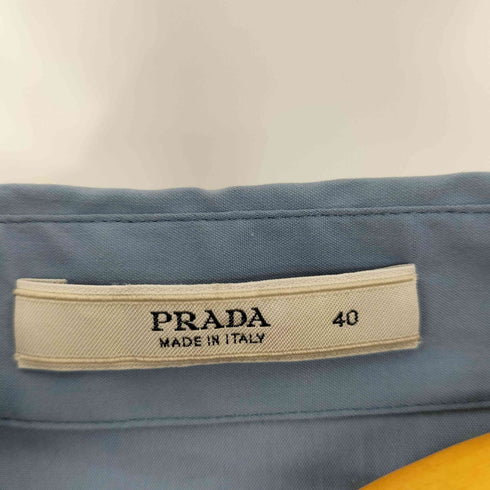 プラダ PRADA タック入り コットン ノースリーブシャツ レディース EUR:40