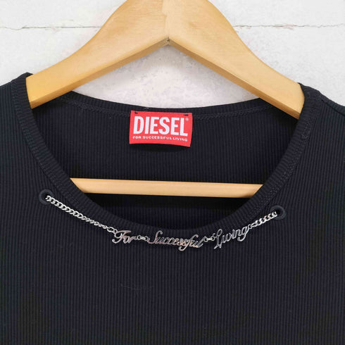 ディーゼル DIESEL FOR SUCCESSFUL LIVING T-Matic-Ls チェーン付きカットソー Y2K レディース import:S