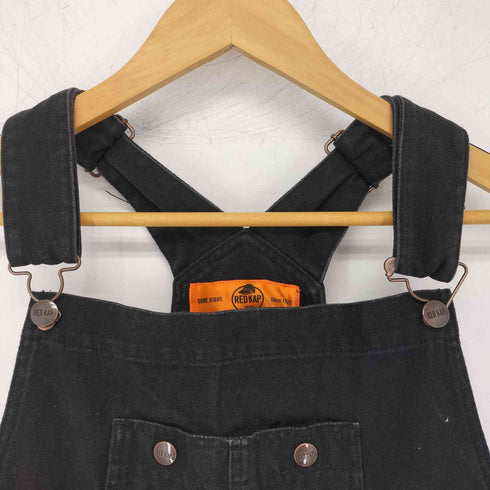 レッドキャップ RED KAP ブラックデニムオーバーオール レディース