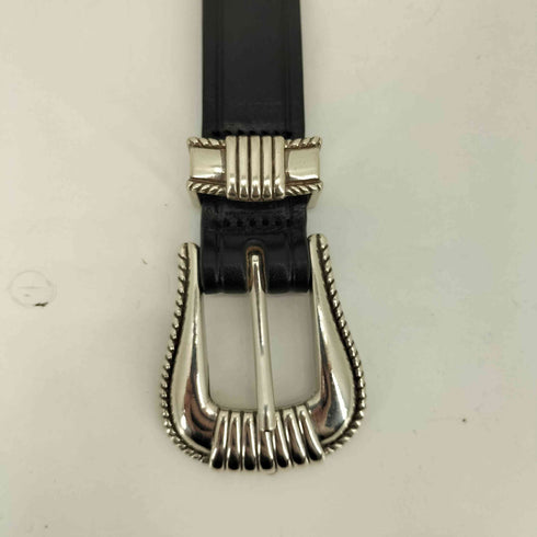 トリーレザー TORY LEATHER USA製 3-Piece Silver Buckle Belt メンズ 32