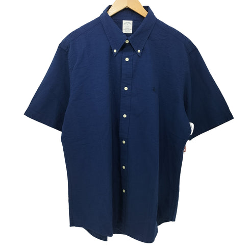 ブルックスブラザーズ BROOKS BROTHERS REGENT シアサッカー ボタンダウンシャツ メンズ JPN:XL