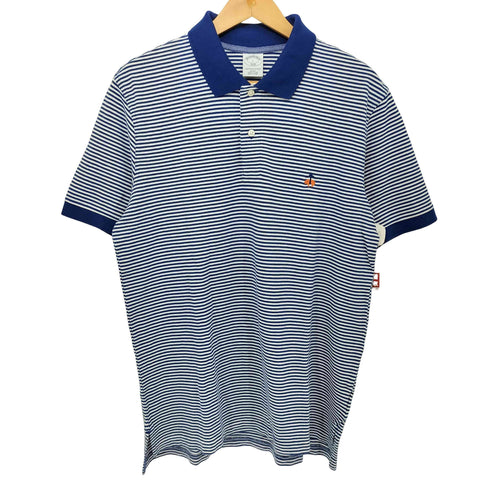 ブルックスブラザーズ BROOKS BROTHERS ロゴ刺繍 S/Sボーダーポロシャツ Slim Fit メンズ JPN:L