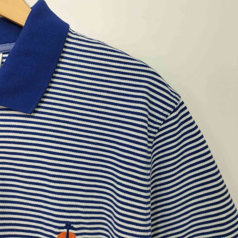 ブルックスブラザーズ BROOKS BROTHERS ロゴ刺繍 S/Sボーダーポロシャツ Slim Fit メンズ JPN:L