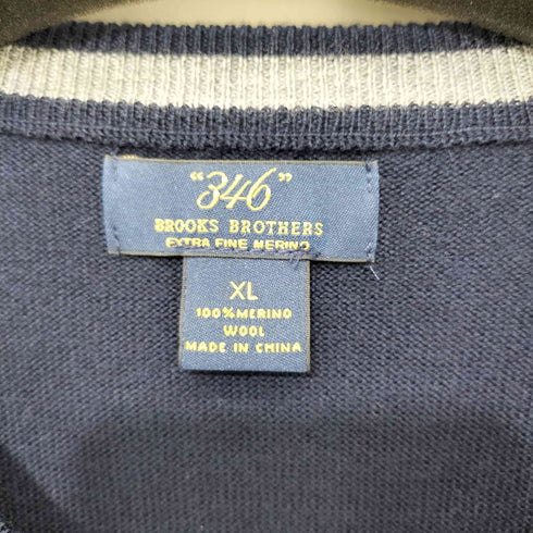 ブルックスブラザーズ 346 BROOKS BROTHERS ロゴ刺繍 ニットベスト メンズ JPN:XL