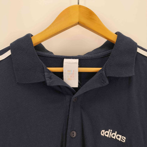 アディダス adidas 90-00s イタリア製 万国旗タグ ロゴ刺繍ポロシャツ メンズ JPN:M