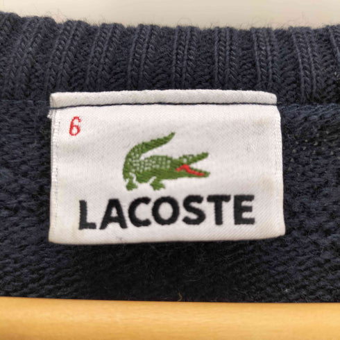 ラコステ LACOSTE ワンポイントロゴ ダイヤ編みニットセーター メンズ 6