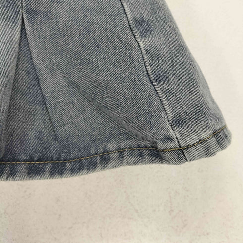 Y2K プリーツデニムミニスカート レディース