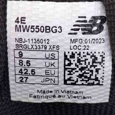 ニューバランス NEW BALANCE MW550BG3 メンズ JPN:27