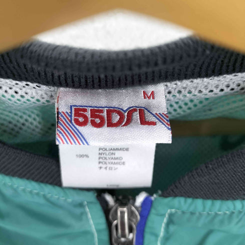 フィフティーファイブディーエスエル 55DSL 90S グラデーションナイロンジップブルゾン レディース M