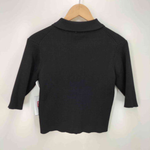 エイチビューティーアンドユースユナイテッドアローズ H BEAUTY & YOUTH UNITED ARROWS 25SS リブジップハーフスリーブカーディガン レディース
