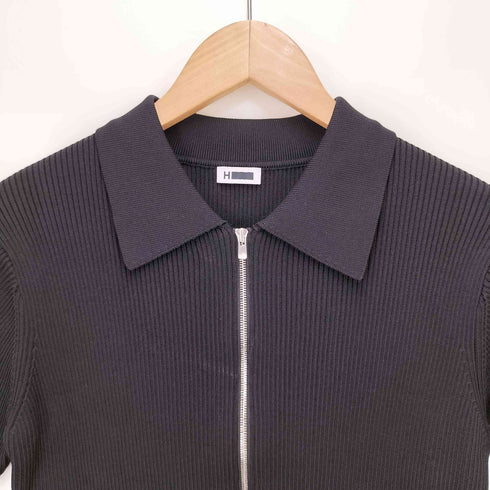 エイチビューティーアンドユースユナイテッドアローズ H BEAUTY & YOUTH UNITED ARROWS 25SS リブジップハーフスリーブカーディガン レディース