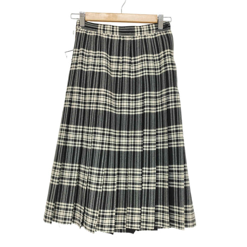MARCO OF LONDON MADE IN GREAT BRITAIN ウールチェックプリーツラップスカート レディース 12