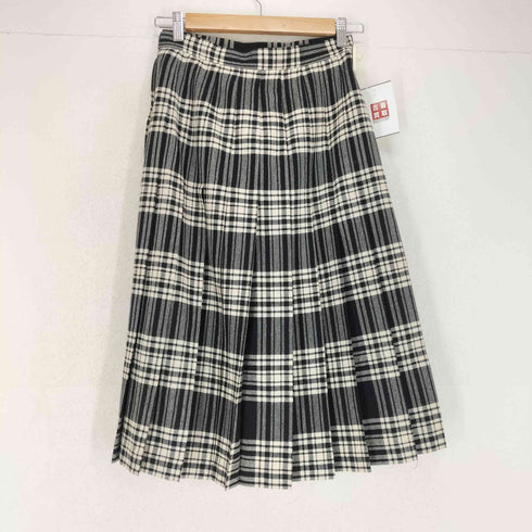 MARCO OF LONDON MADE IN GREAT BRITAIN ウールチェックプリーツラップスカート レディース 12