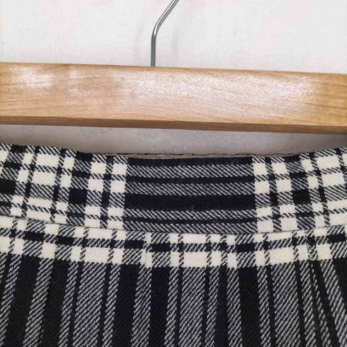 MARCO OF LONDON MADE IN GREAT BRITAIN ウールチェックプリーツラップスカート レディース 12