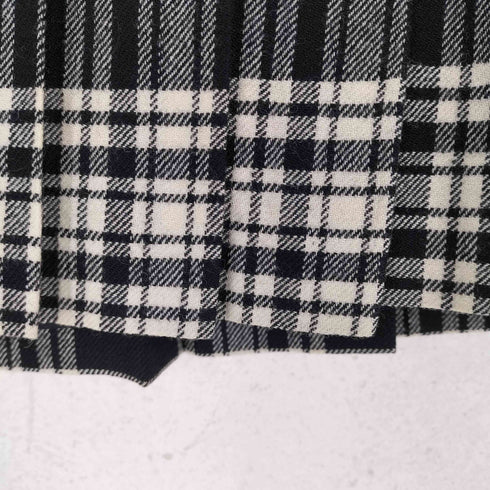 MARCO OF LONDON MADE IN GREAT BRITAIN ウールチェックプリーツラップスカート レディース 12