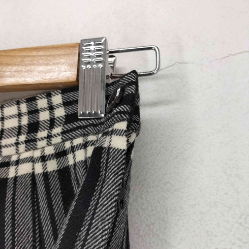 MARCO OF LONDON MADE IN GREAT BRITAIN ウールチェックプリーツラップスカート レディース 12