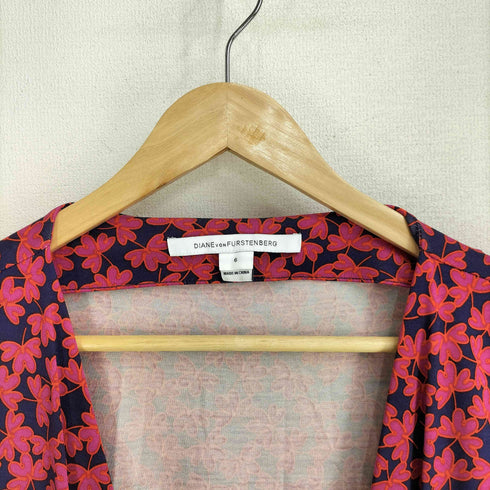 ダイアンフォンファステンバーグ DIANE VON FURSTENBERG カシュクール ラップ ワンピース レディース 6